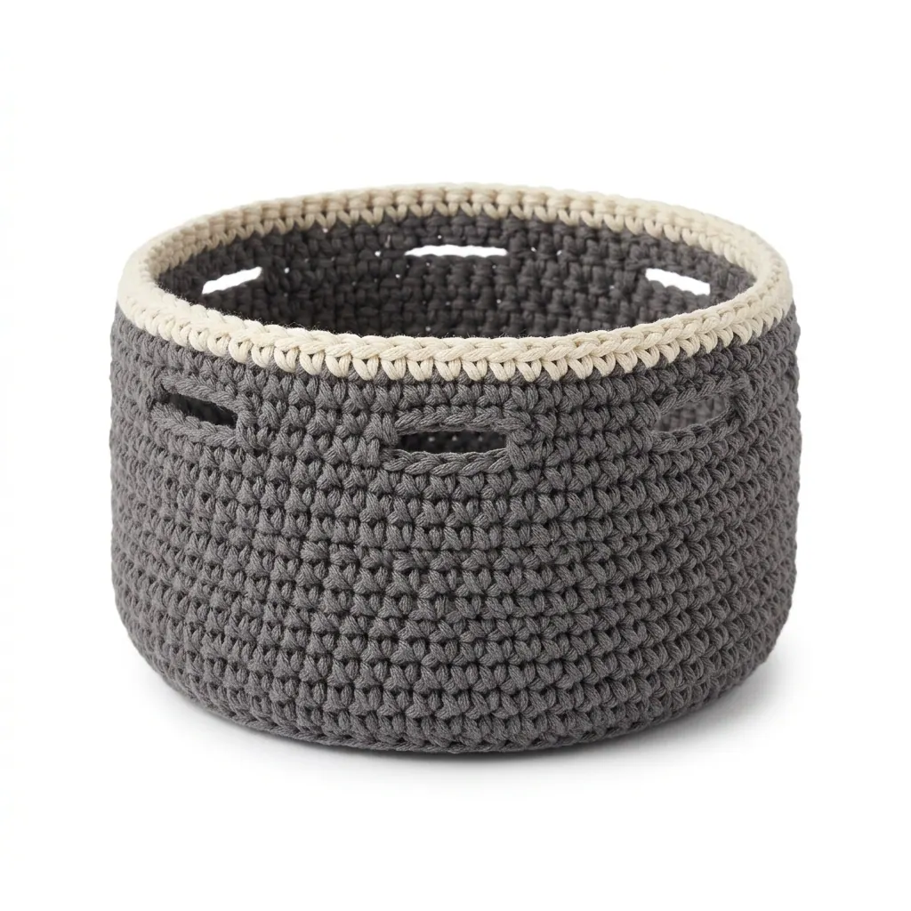 Crochet Charging Station Basket Pattern for Beginners