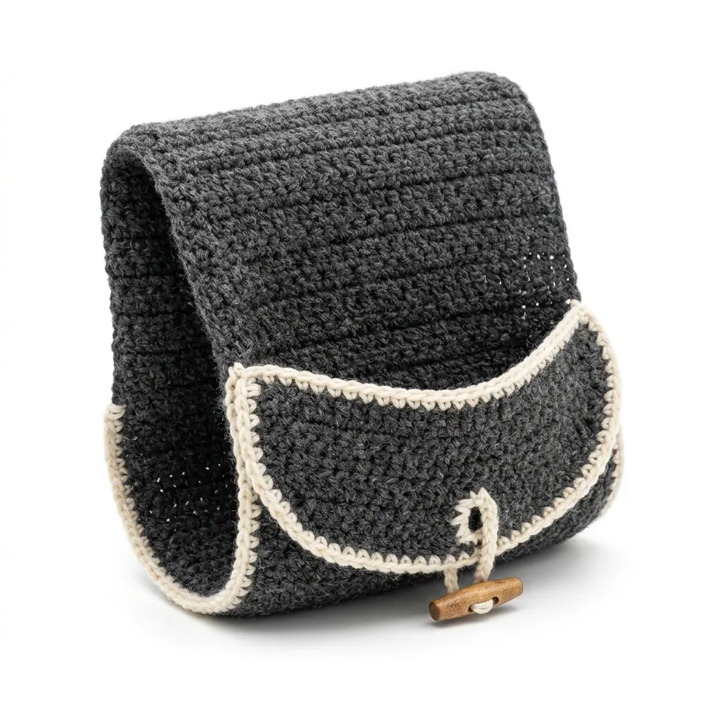 Crochet Sofa Arm Sling for a Rolled Throw (Free Pattern for Beginners)