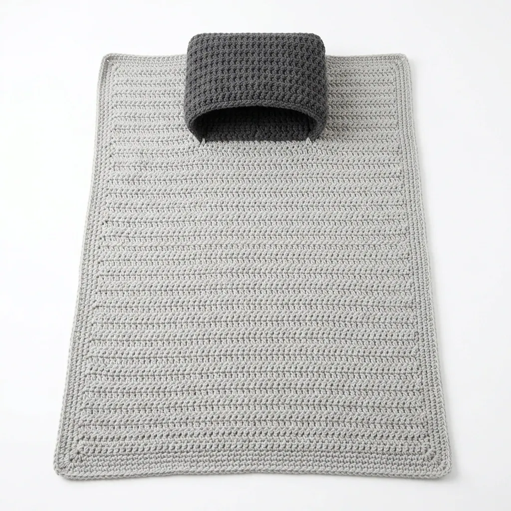 Crochet Stroller Blanket With Parent Hand Muff Pattern for Beginners