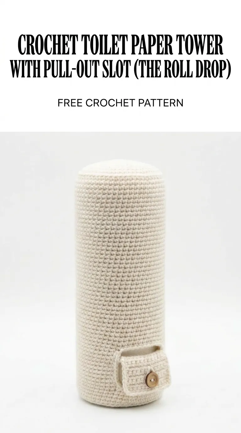 Crochet Toilet Paper Tower Pattern for Beginners