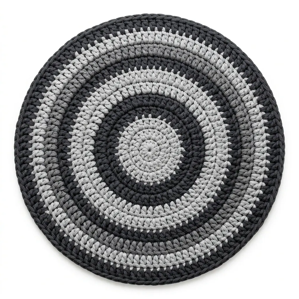 Free Crochet Chunky Round Rug Pattern for Beginners