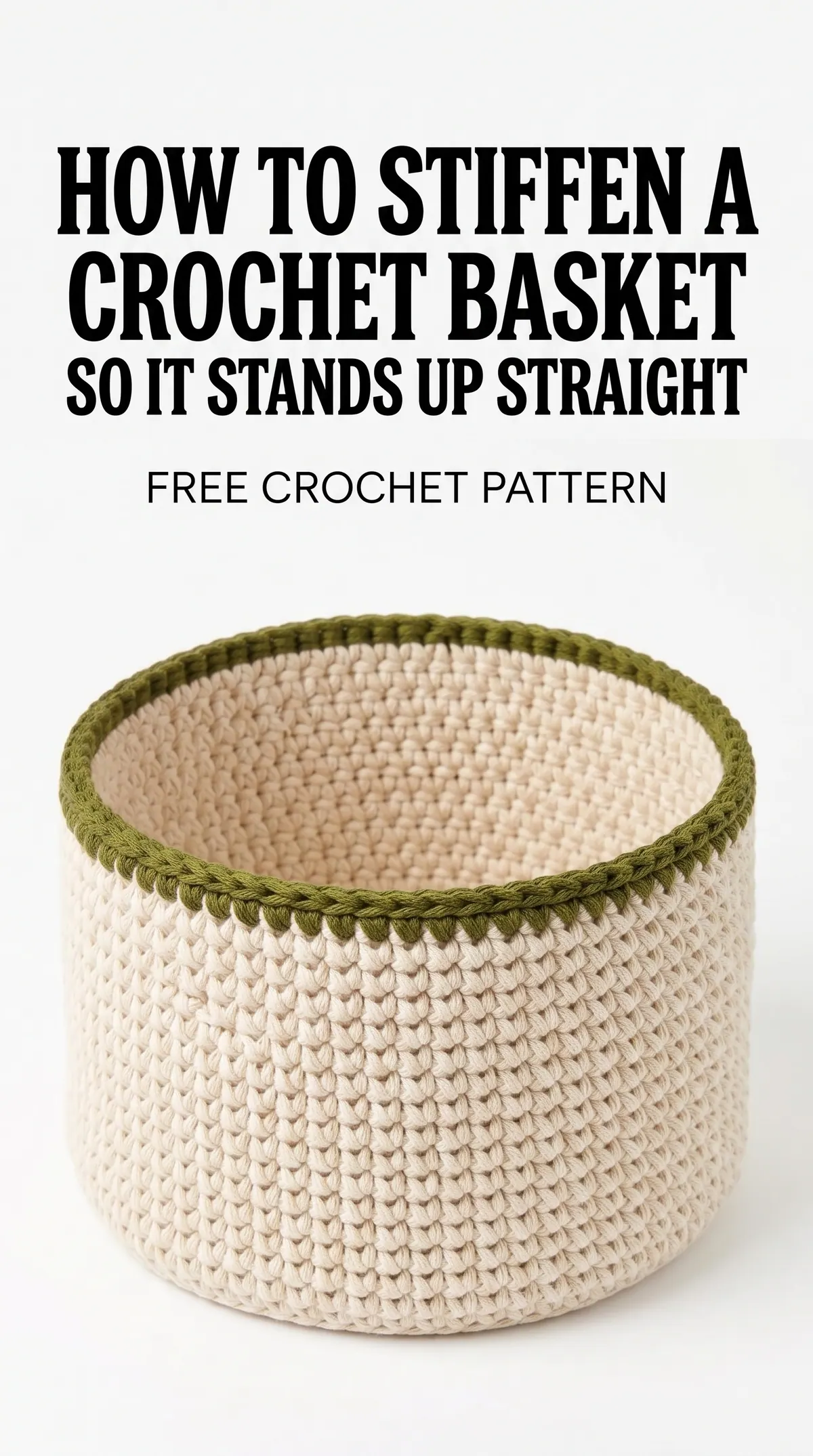How to Stiffen a Crochet Basket Pattern for Beginners